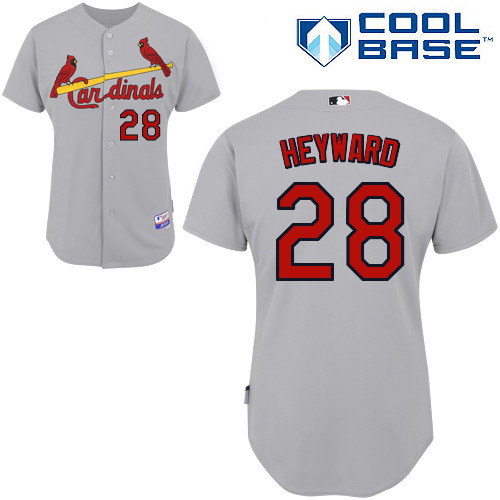 Jason Heyward #28 MLB Jersey-St Louis Cardinals Men's Authentic Road Gray Cool Base Baseball Jersey